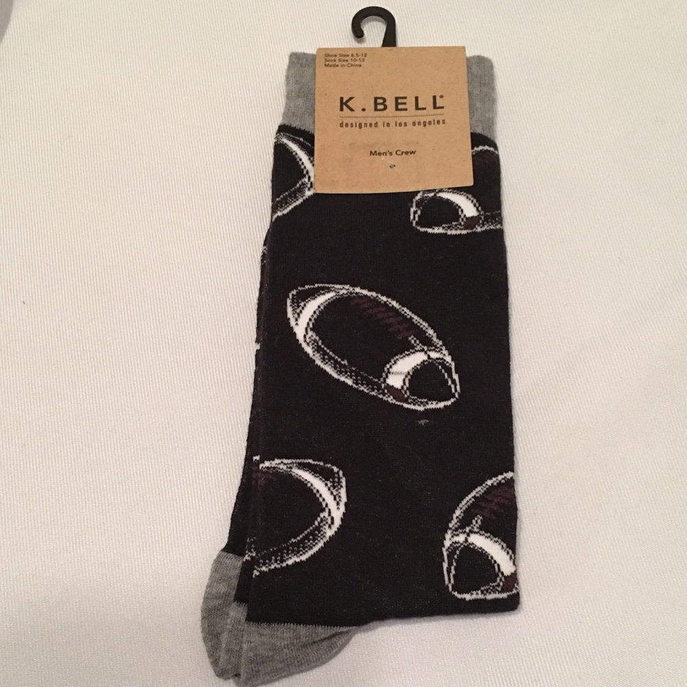 K. Bell 'Football' Crew Socks